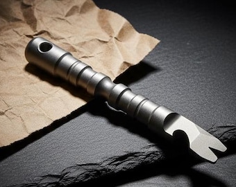Heavy-Duty Titanium EDC Pry Bar & Multi-Tool