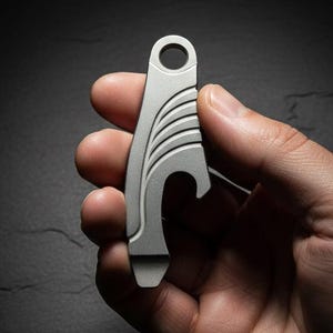 Titanium EDC Multi-Tool | Pocket Pry Bar, Bottle Opener & Keychain Utility Tool