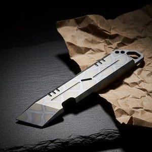 Titanium Pry Bar Multi-Tool with Bottle Opener and Glow Tube Slot