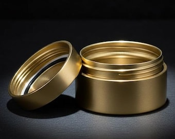 Solid Brass Waterproof Container | EDC Daily Supplement Fob & Pocket Canister | Outdoor Travel Storage Box