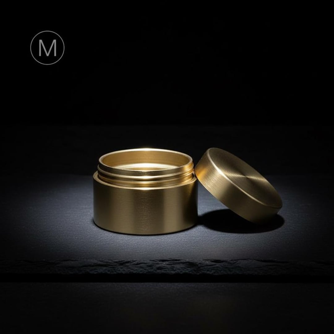Solid Brass Waterproof EDC Container, Daily Supplement Fob & Pocket ...