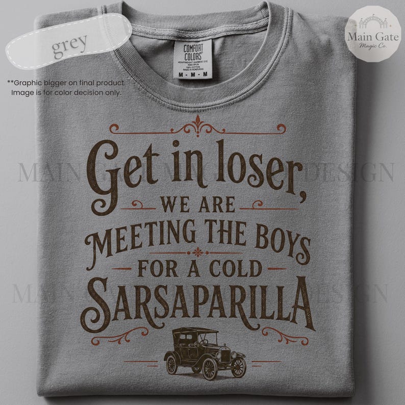 Carousel of Progress Inspired Comfort Colors Shirt, Retro Sarsaparilla Tee, Disney World Inspired Shirt image 5