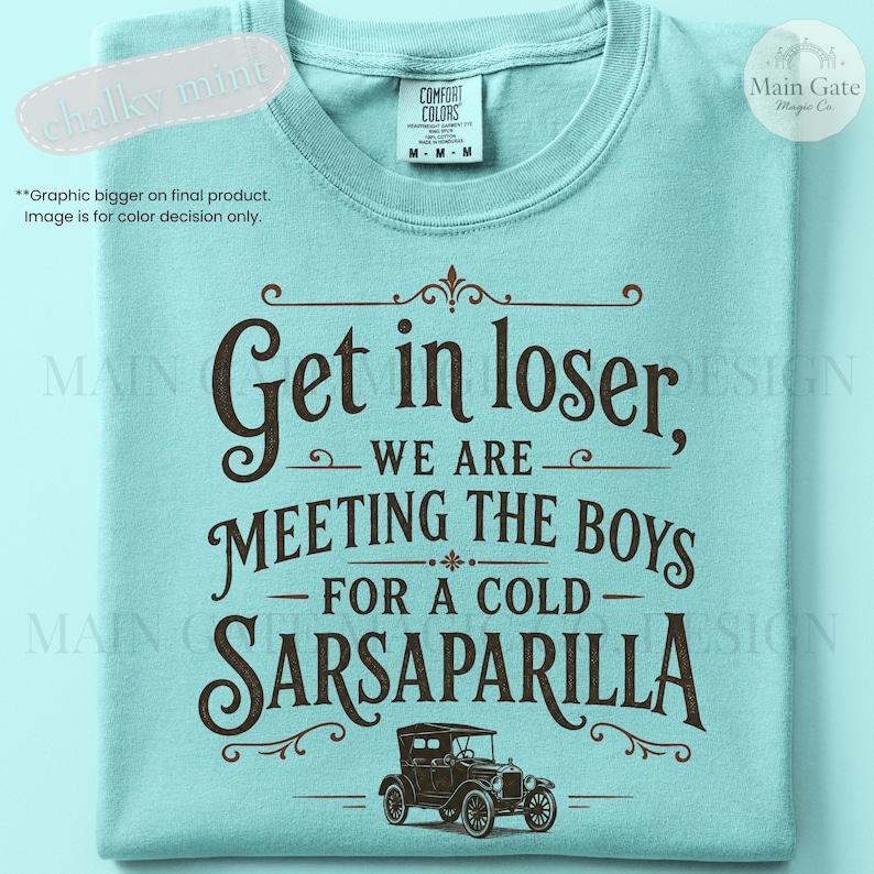 Carousel of Progress Inspired Comfort Colors Shirt, Retro Sarsaparilla Tee, Disney World Inspired Shirt image 9