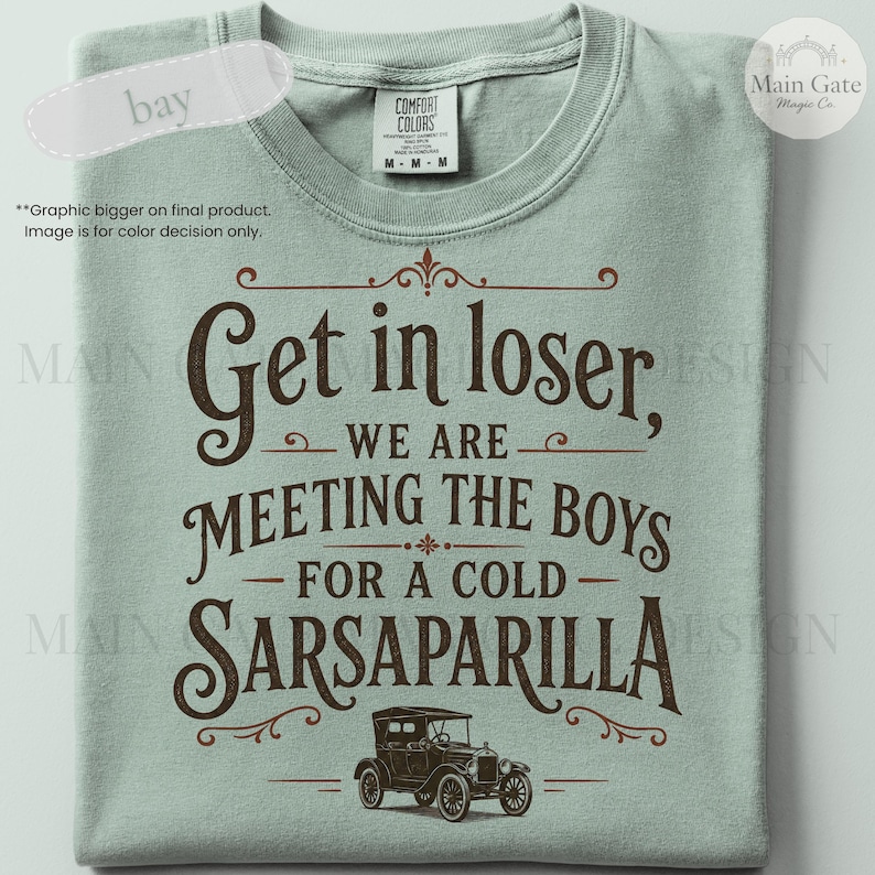 Carousel of Progress Inspired Comfort Colors Shirt, Retro Sarsaparilla Tee, Disney World Inspired Shirt image 7