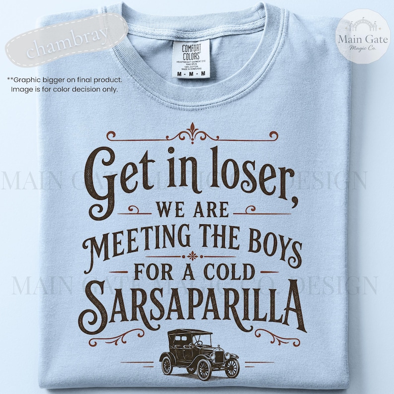 Carousel of Progress Inspired Comfort Colors Shirt, Retro Sarsaparilla Tee, Disney World Inspired Shirt image 8