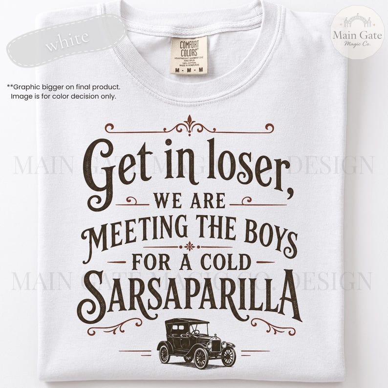 Carousel of Progress Inspired Comfort Colors Shirt, Retro Sarsaparilla Tee, Disney World Inspired Shirt image 3