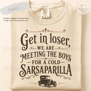 Carousel of Progress Inspired Comfort Colors Shirt, Retro Sarsaparilla Tee, Disney World Inspired Shirt image 4