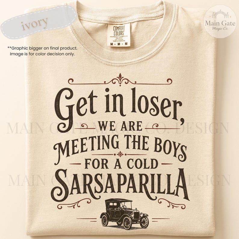 Carousel of Progress Inspired Comfort Colors Shirt, Retro Sarsaparilla Tee, Disney World Inspired Shirt image 4