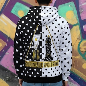 Polka Dot Zip Hoodie - Etsy