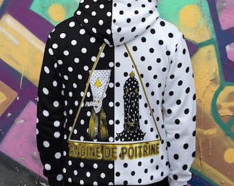 Angine de Poitrine Polka Dot Math Rock Hoodie | Kapuzenpullover
