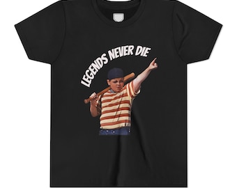 Legends Never Die - Ham Youth Tee | Vintage Baseball Kid Graphic
