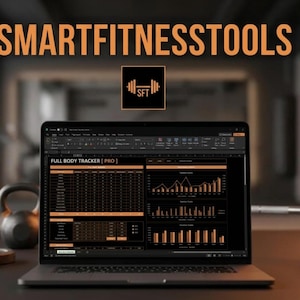 Plan de entrenamiento de cuerpo completo en Excel + Guía estratégica - Seguimiento digital del progreso en el gimnasio - Diario de fitness y protocolo de culturismo