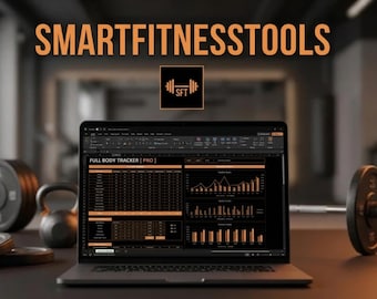 Programme d'entraînement complet sous Excel + Guide stratégique - Suivi numérique des progrès en salle de sport - Journal de fitness et protocole de musculation