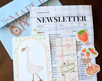 The Maple Post Monthly Mail Club – Art Print, Goodies, Letter Subscription