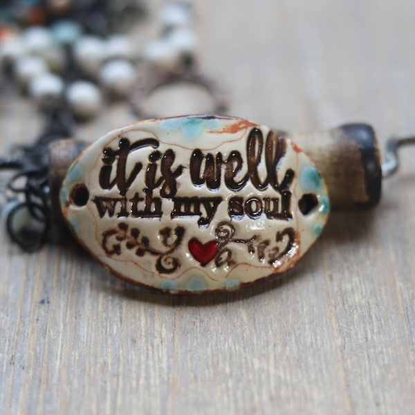 It is well with my soul  bracelet connector