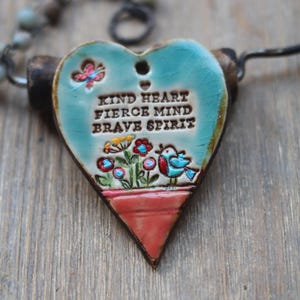 Kind Heart Ceramic Pendant Essential Oil Diffuser Porous ceramic back