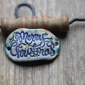 Merry Christmas Bracelet Focal jewelry making artisan style