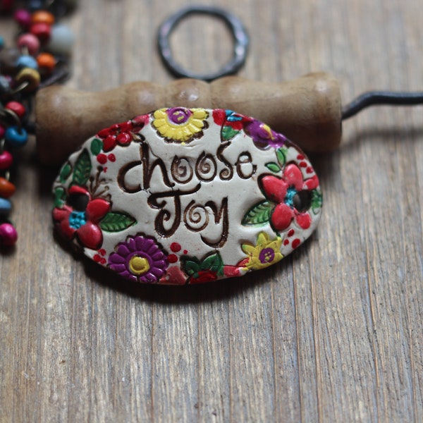 Choose Joy Bracelet Connector Artisan Style Unique jewelry making