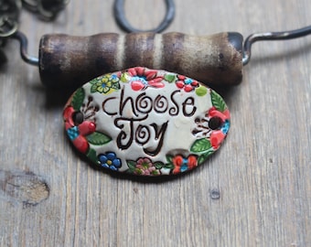 Choose Joy Bracelet Connector Artisan Style Unique jewelry making