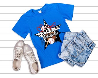 Baseball Mama PNG | Baseball Mama Shirt Design | Baseball Mom Graphic | Trendy Mom Shirt PNG | Game Day Shirt Design | Digital Download