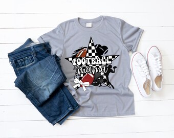 Football Mama PNG | Football Game Day Mom Design | Football Mom Graphic | Sports Mom Tee | Digital Download