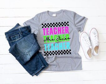 Custom Teacher PNG | Cute Teacher Shirt Design | Teacher Shirt Graphic | Back to School Gift | Teacher Gift PNG | Digital Download