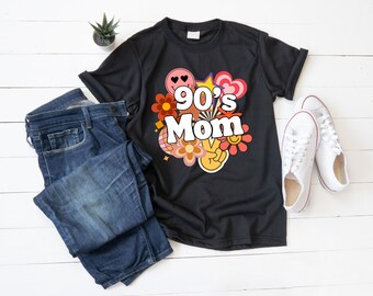 90s Mom PNG | Retro Mom Shirt Design | Vintage Mom Graphic | Groovy Mom Tee | Mother’s Day Gift PNG | Digital Download