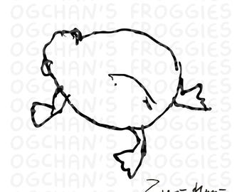 Grandpa's Frog Doodle Tattoo Ticket SVG Bundle – Hand-Drawn Viral Froggy Flash (Digital Download)