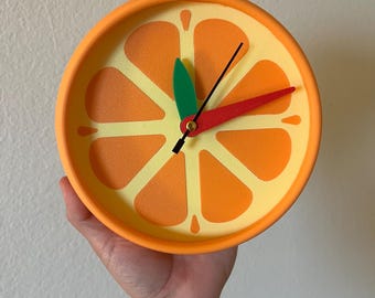 Citrus Slice Wall Clock – Animal Crossing-Inspired