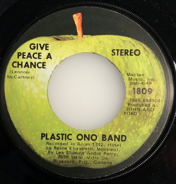 John Lennon - Plastic Ono Band / Give Peace A Chance / 1969 Apple