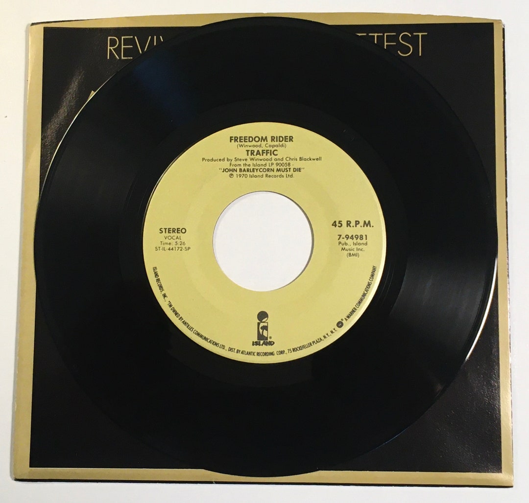 Traffic Freedom Rider Traffic / Freedom Rider (first Time Issued as a 45 in US) & Paper Sun ...