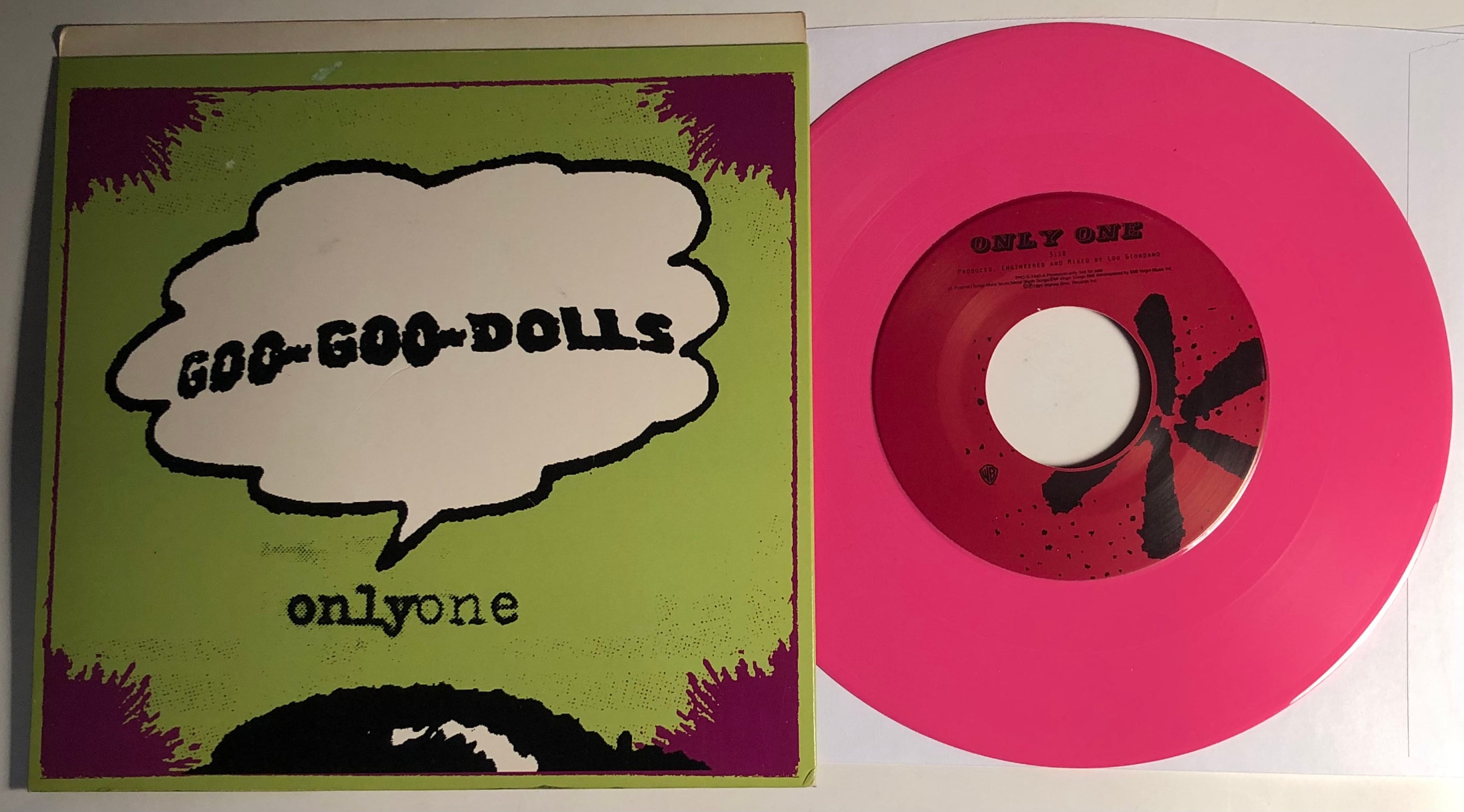 Goo Goo Dolls / Only One Disconnected / 1995 Pink Vinyl 45 & - Etsy Kong