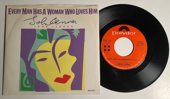 John Lennon 'every Man' 1984 US 45 Record With Picture Sleeve - Etsy