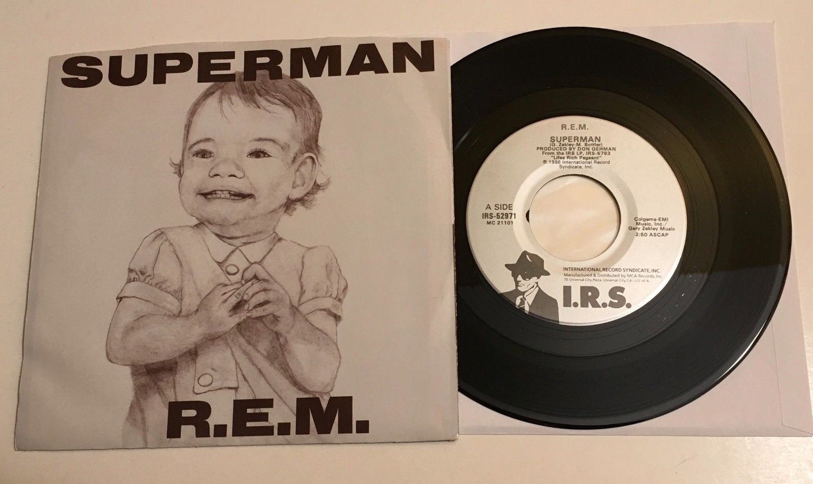 Impression Promotionnelle R.E.M. - Vinyle Vert - 12,5x12,5 Pouces - États-Unis