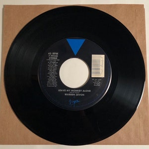 Warren Zevon / Leave My Monkey Alone / 87 45rpm / Mint!