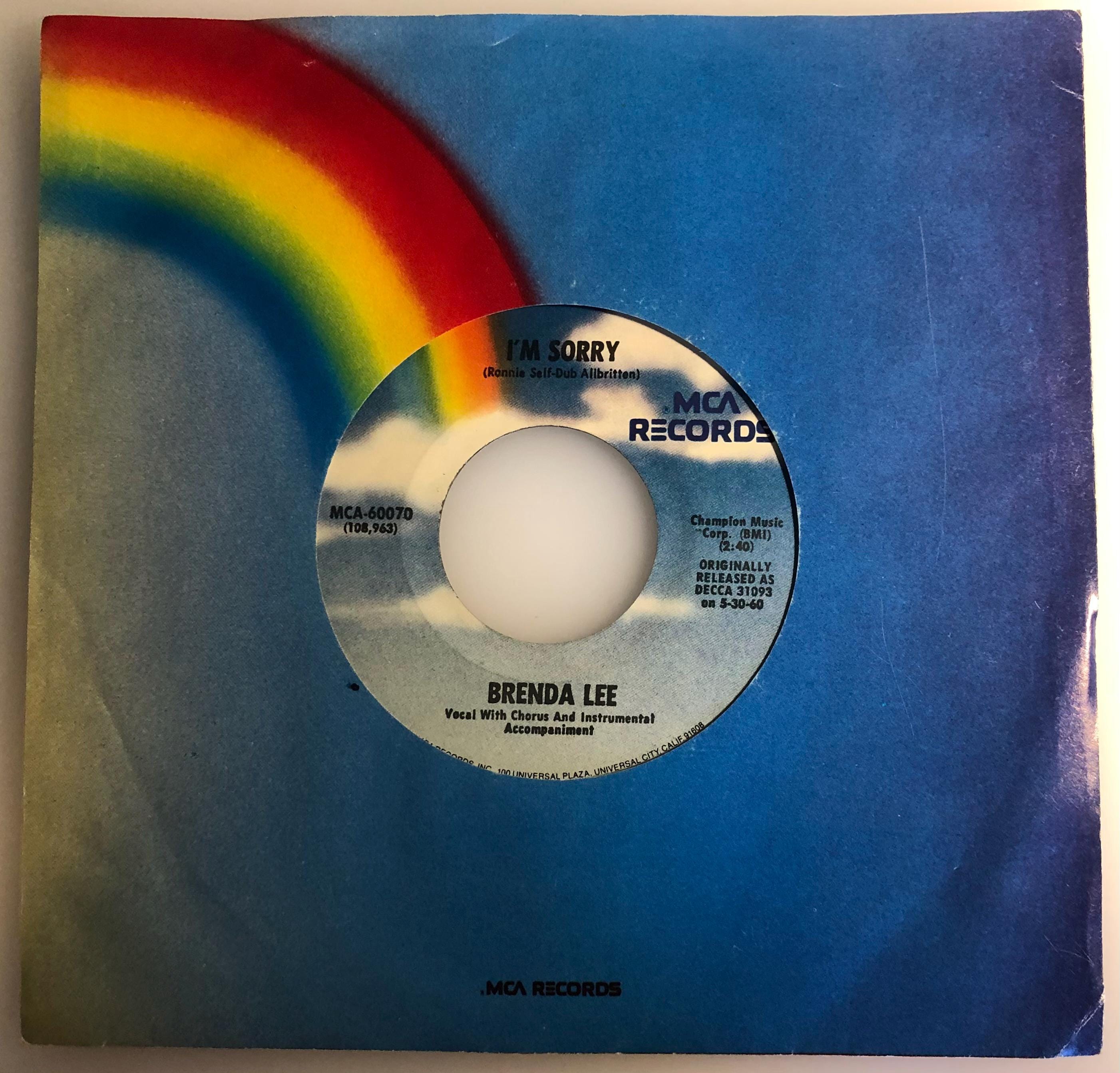 Brenda Lee / I'm Sorry & All Alone Am I / MCA 45 / NM - Etsy