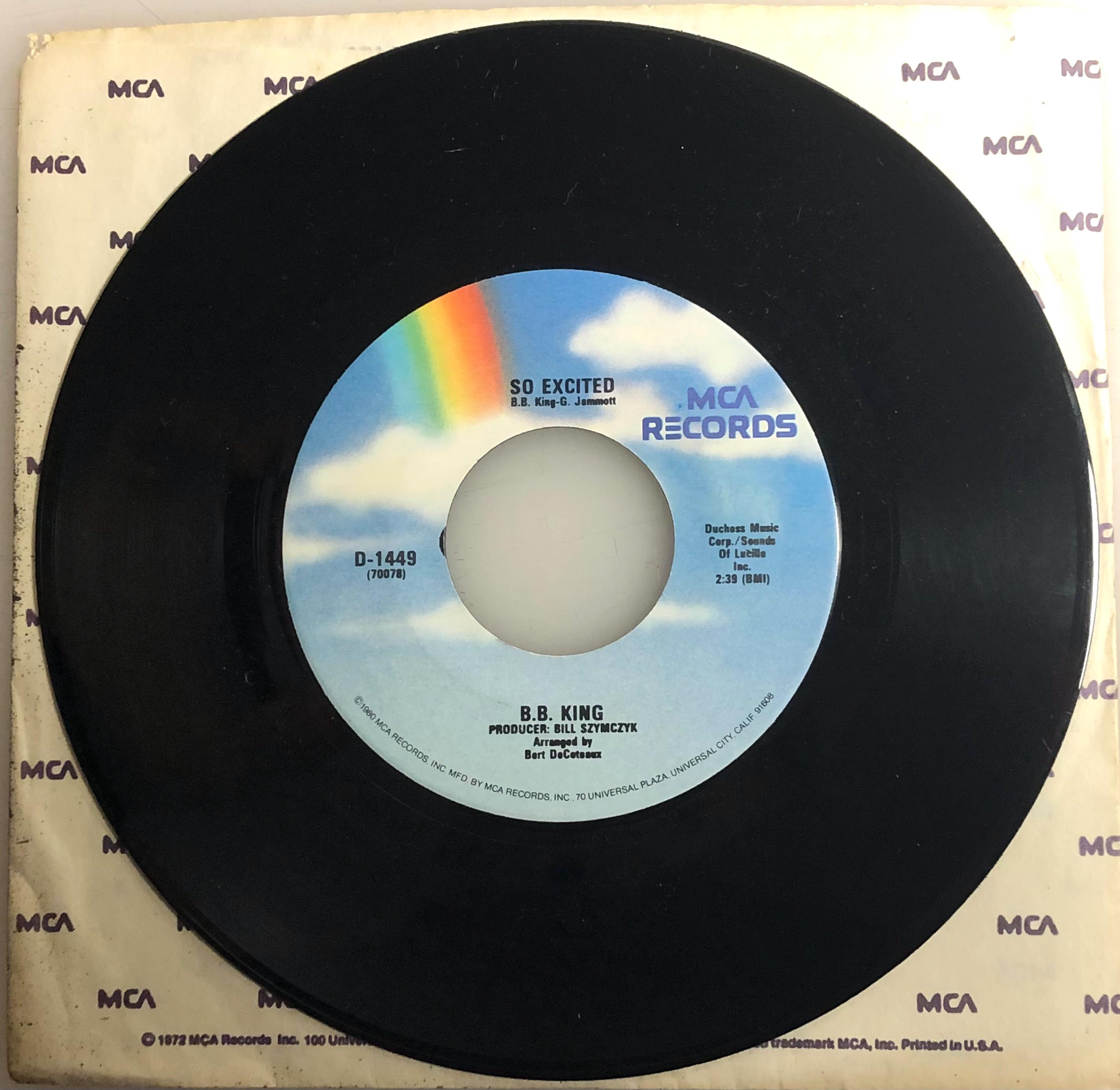 B.B. King / the Thrill is Gone / Vinyl 45rpm / NM - Etsy