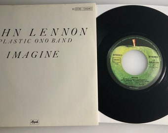 John Lennon / Imagine & It's So Hard / Germany Apple 45 with PS / Mint