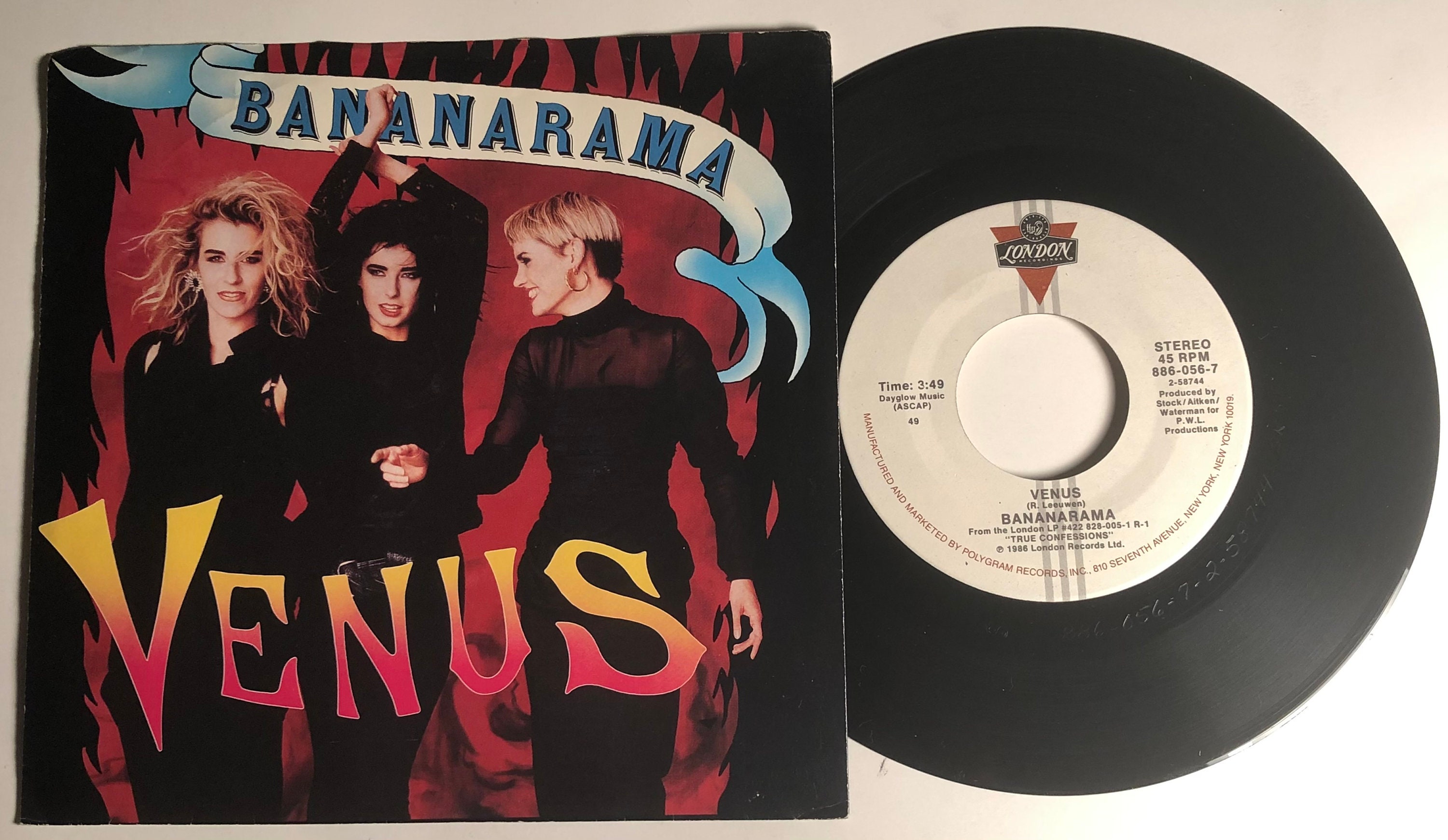 Bananarama / Venus & White Train / London 45rpm W PS / NM+ - Etsy