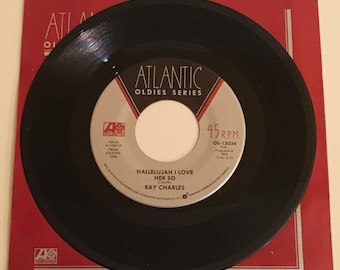 Ray Charles / Hallelujah I Love Her So / Atlantic 45rpm / Mint
