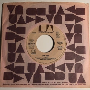 Electric Light Orchestra - ELO Jeff Lynne / Livin&#39; Thing / Ma-Ma-Ma Belle / 1975 UA 45rpm / NM+