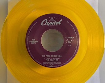The Beatles / The Fool On The Hill & Magical Mystery Tour / Yellow Vinyl 45 / Mint!