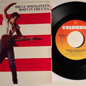 Bruce Springsteen / Born In The U.S.A. and Shut Out The Light  / 45rpm & PS / NM+