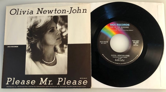 Olivia Newton-john / Please Mr. Please / 1975 45rpm & PS / - Etsy