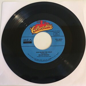 Billie Holiday/ God Bless The Child & Tain&#39;t Nobody&#39;s Biz-ness If I Do / 45rpm / Mint