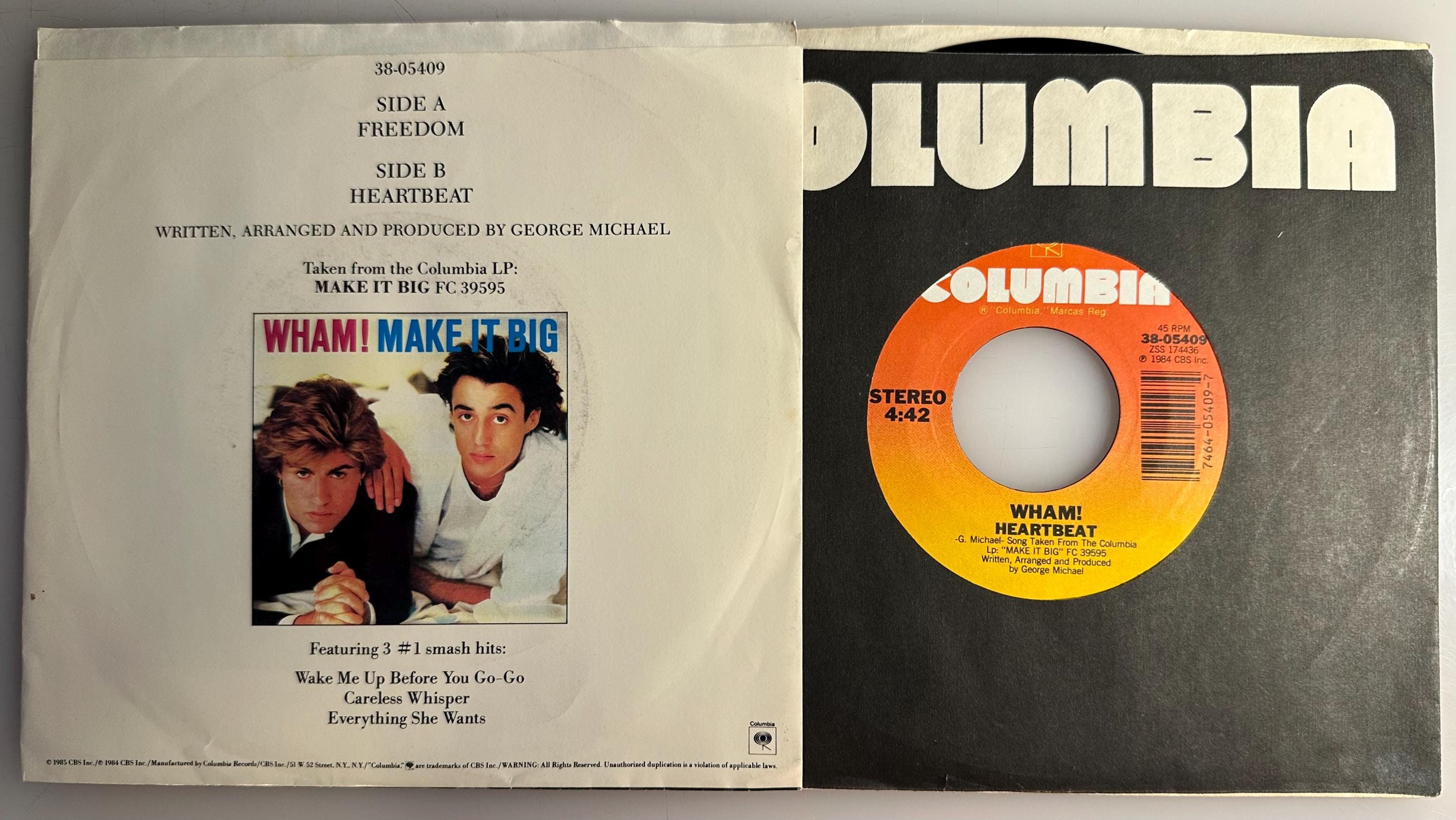 Wham! Freedom 1984 Vinyl 45 With Picture Sleeve / EX+ - Etsy