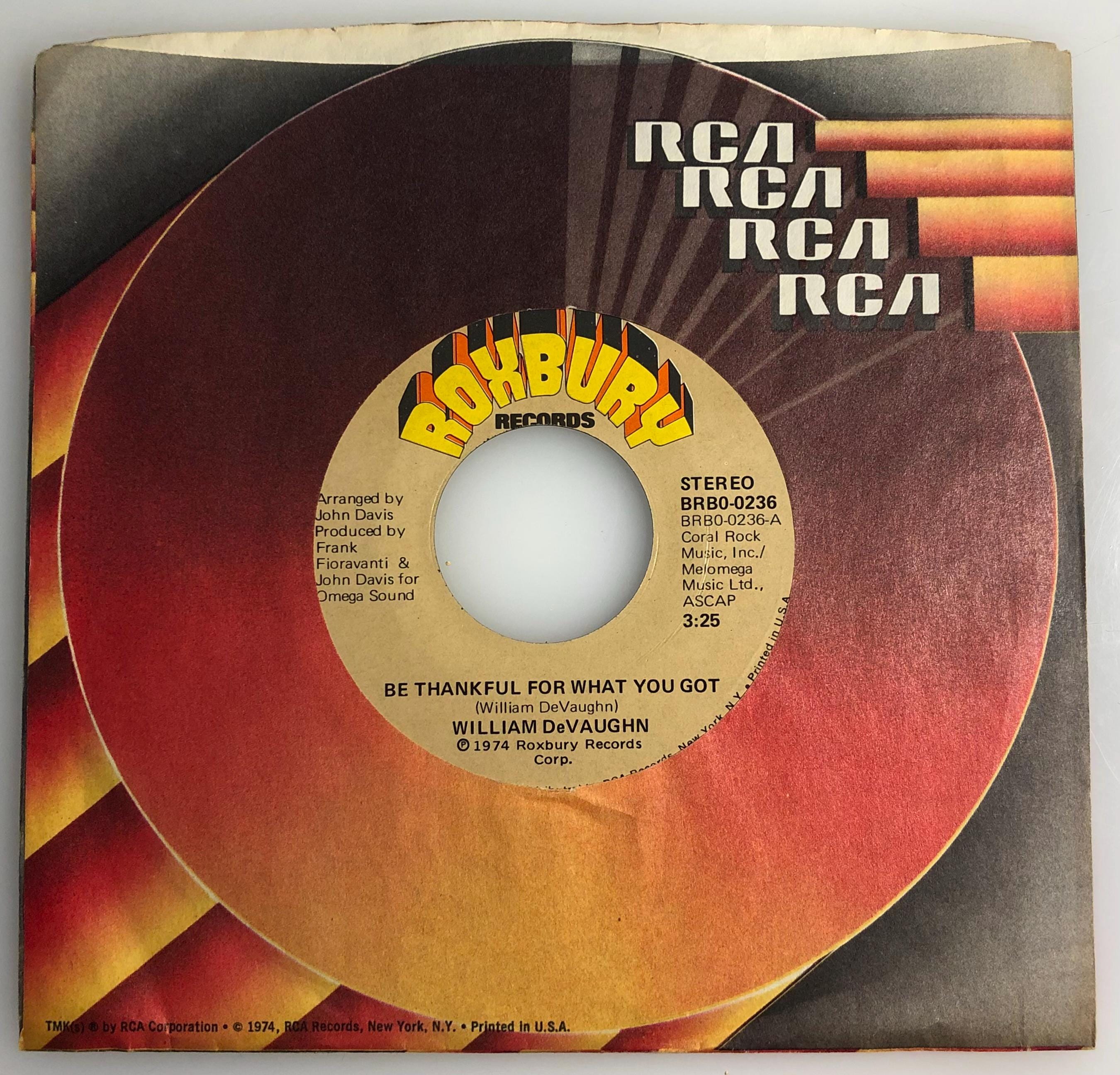 William Devaughn / Be Thankful for What You Got / Original