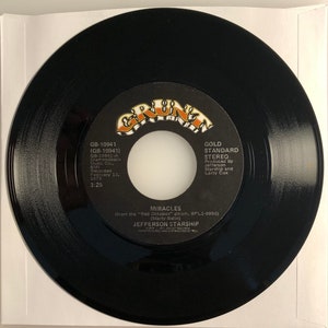 Jefferson Starship / Miracles & With Your Love / 1975 45rpm / NM+