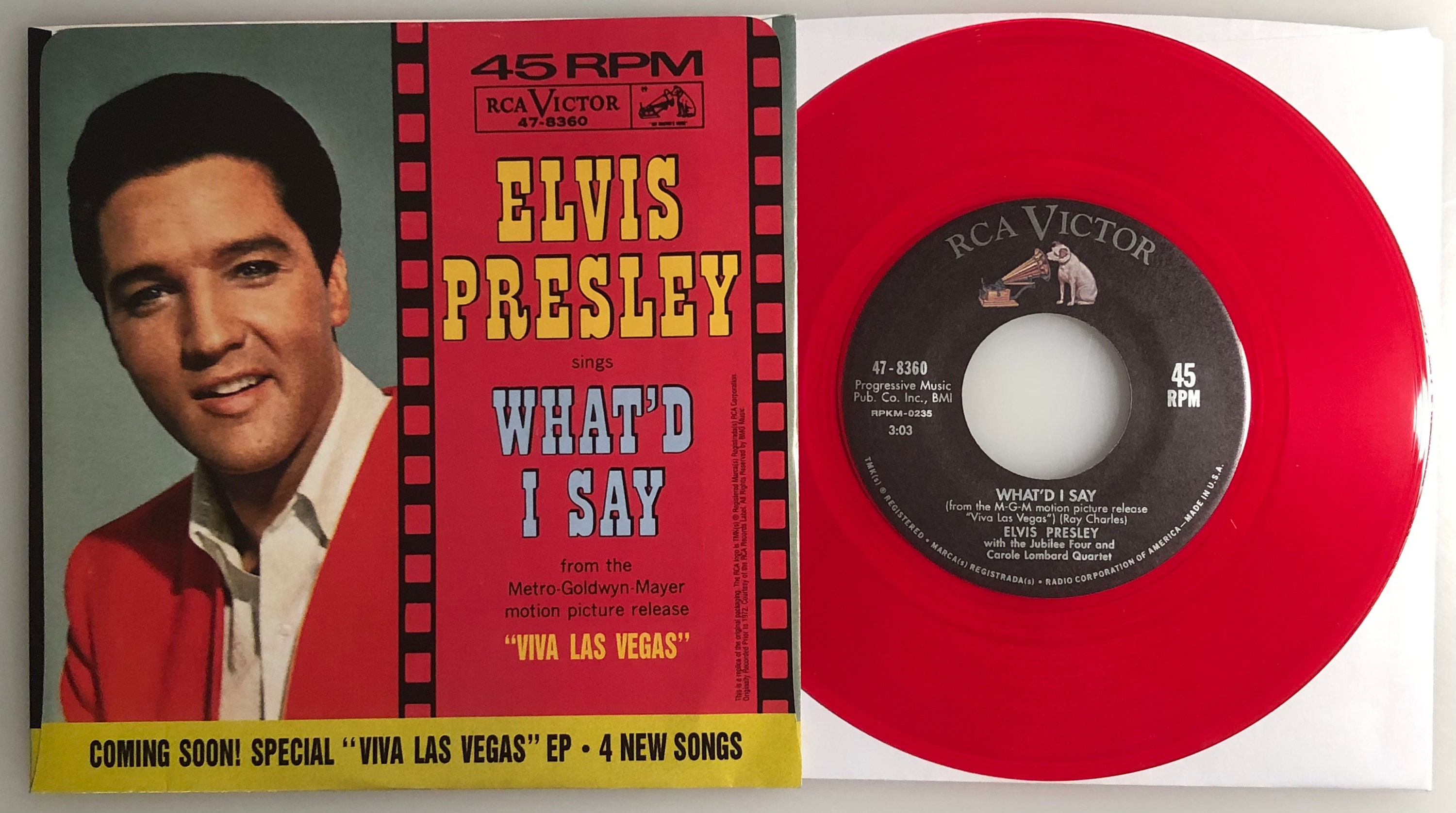 Buy Elvis Presley / Viva Las Vegas & Wha'd I'd Say / RCA Online in India - Etsy