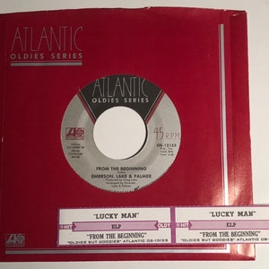 Emerson, Lake & Palmer / In The Beginning and Lucky Man / Atlantic 45rpm / Mint!